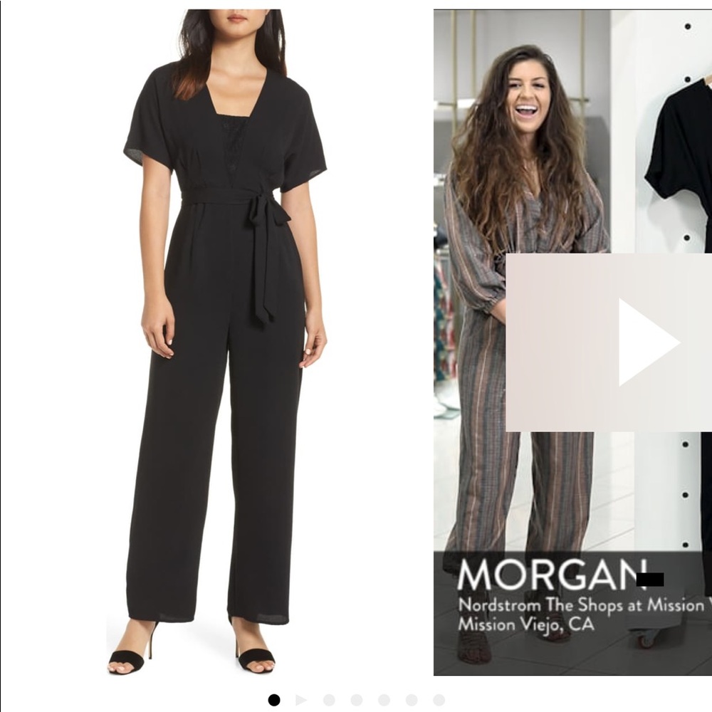 Nordstrom Black Lace Jumpsuit